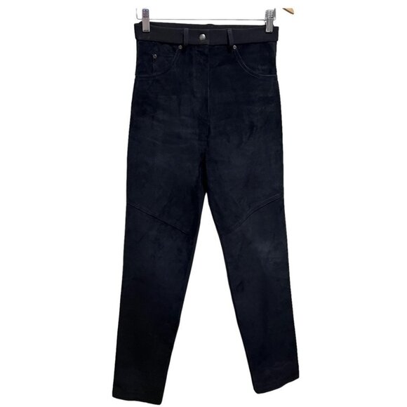 VINTAGE Mosskito Leather  High Rise Pants Size Medium - Picture 1 of 9